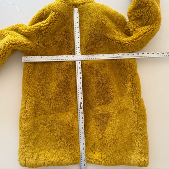 Apparis Faux Fur Jacket Mustard Size Small - Picture 10 of 16